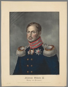 Portret van Frederik Willem III koning van Pruisen