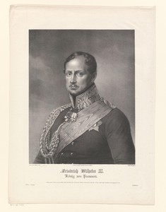 Portret van Frederik Willem III, koning van Pruisen