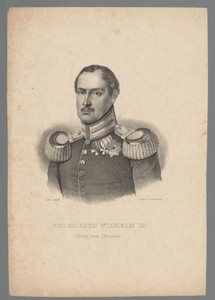 Portret van Frederik Willem III koning van Pruisen