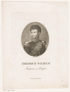 Portret van Frederik Willem IV