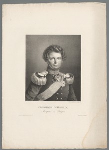 Portret van Frederik Willem IV koning van Pruisen