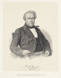 Portret van Frederik Willem Krieger