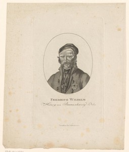 Portret van Frederik Willem van Brunswijk