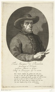 Portret van frère Jaques de Beaulieu op 48-jarige leeftijd