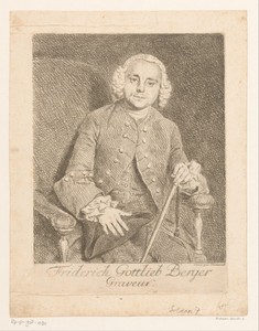 Portret van Friderich Gottlieb Berger