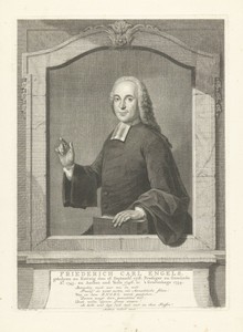 Portret van Friederich Carl Engels