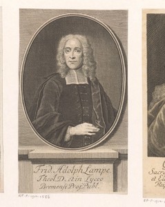 Portret van Friedrich Adolph Lampe