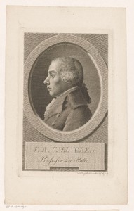 Portret van Friedrich Albert Carl Gren