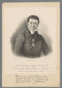 Portret van Friedrich August Gotthold