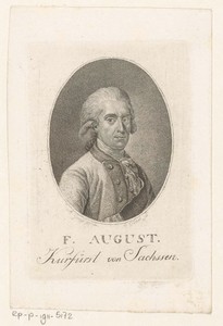 Portret van Friedrich August I von Sachsen