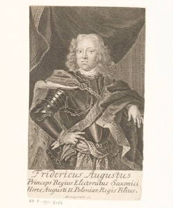 Portret van Friedrich August II von Sachsen, later koning August III van Polen