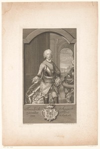 Portret van Friedrich August von Anhalt-Zerbst