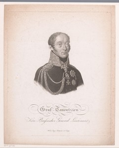 Portret van Friedrich Bogislaw Emanuel Tauentzien von Wittenberg