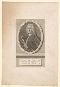 Portret van Friedrich Christian Baumeister
