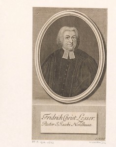 Portret van Friedrich Christian Lesser