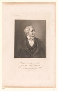 Portret van Friedrich Christoph Schlosser