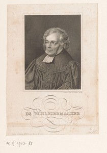 Portret van Friedrich Ernst Daniel Schleiermacher