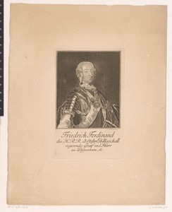Portret van Friedrich Ferdinand von Pappenheim