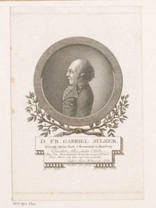 Portret van Friedrich Gabriel Sulzer