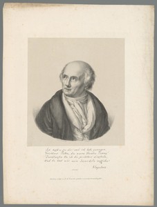 Portret van Friedrich Gottlieb Klopstock