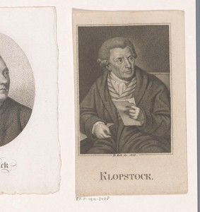 Portret van Friedrich Gottlieb Klopstock