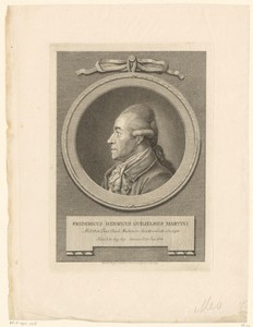 Portret van Friedrich Heinrich Wilhelm Martini