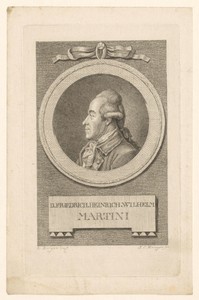 Portret van Friedrich Heinrich Wilhelm Martini