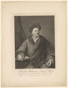 Portret van Friedrich Hermann Ludwig Muzel