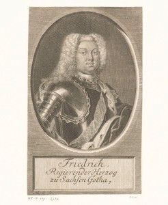 Portret van Friedrich II von Sachsen-Gotha-Altenburg