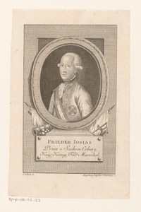 Portret van Friedrich Josias