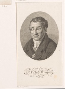 Portret van Friedrich Ludwig Kreysig