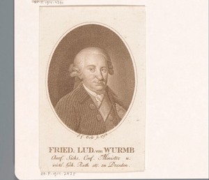 Portret van Friedrich Ludwig von Wurmb