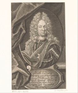 Portret van Friedrich Ludwig von Württemberg