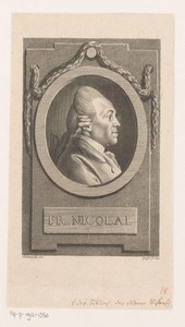 Portret van Friedrich Nicolai