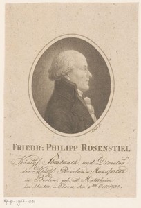 Portret van Friedrich Philipp Rosenstiel