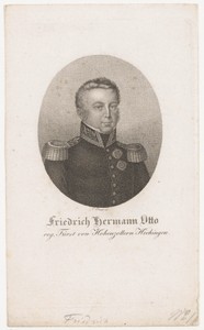Portret van Friedrich von Hohenzollern Hechingen