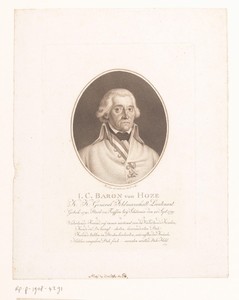 Portret van Friedrich von Hotze