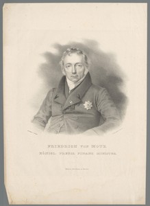 Portret van Friedrich von Motz