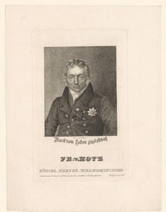 Portret van Friedrich von Motz