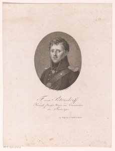 Portret van Friedrich von Petersdorff