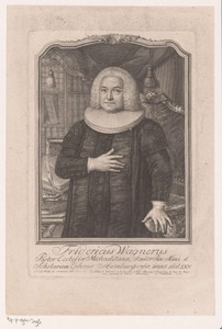 Portret van Friedrich Wagner op 65-jarige leeftijd