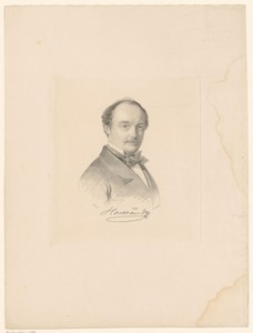 Portret van Friedrich Wilhelm Hackländer