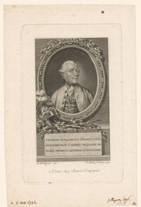Portret van Friedrich Wilhelm Hohenlohe-Kirchberg