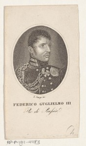 Portret van Friedrich Wilhelm III, koning van Pruissen