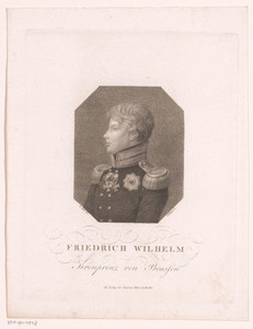 Portret van Friedrich Wilhelm IV als kroonprins van Pruisen