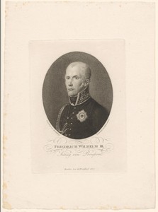 Portret van Friedrich Wilhelm, Koning van Pruissen