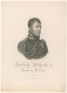 Portret van Friedrich Wilhelm, koning van Pruissen