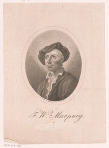 Portret van Friedrich Wilhelm Marpurg