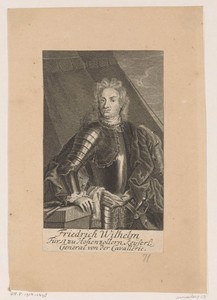 Portret van Friedrich Wilhelm von Hohenzollern-Hechingen