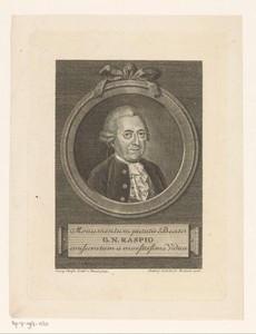 Portret van Gabriel Nicolaus Raspe